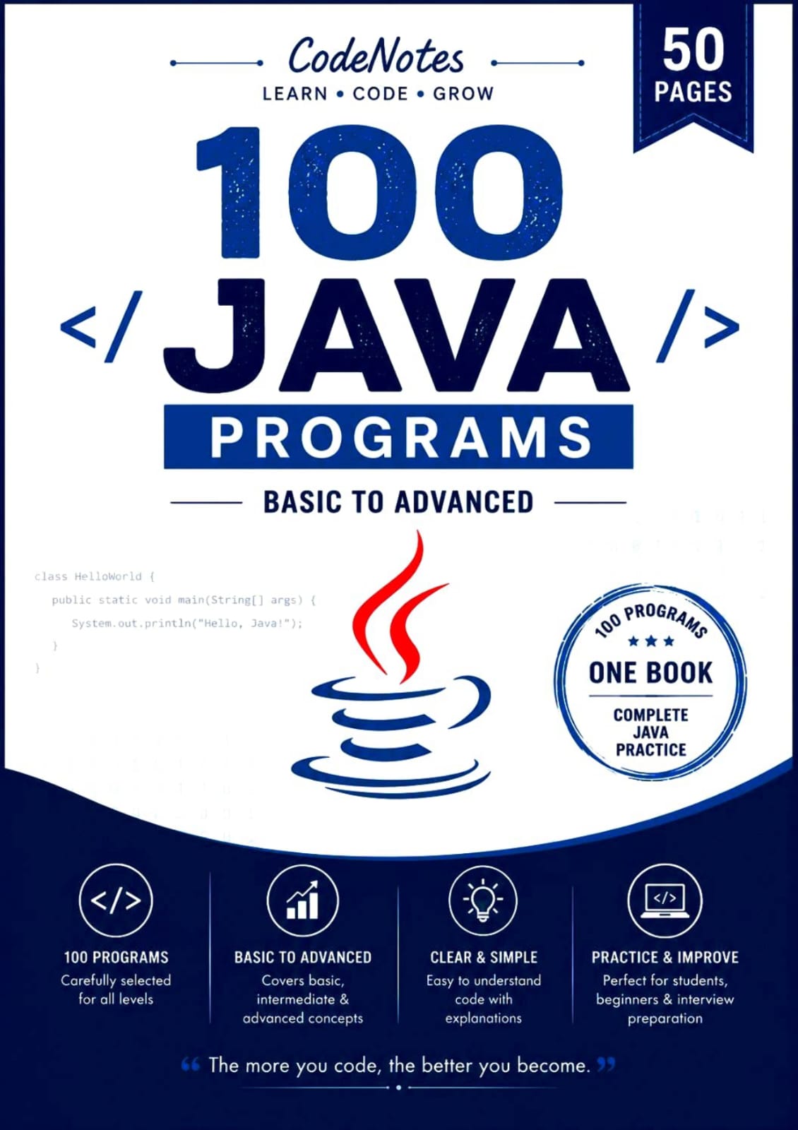 100 JAVA PROGRAMS E-BOOK
