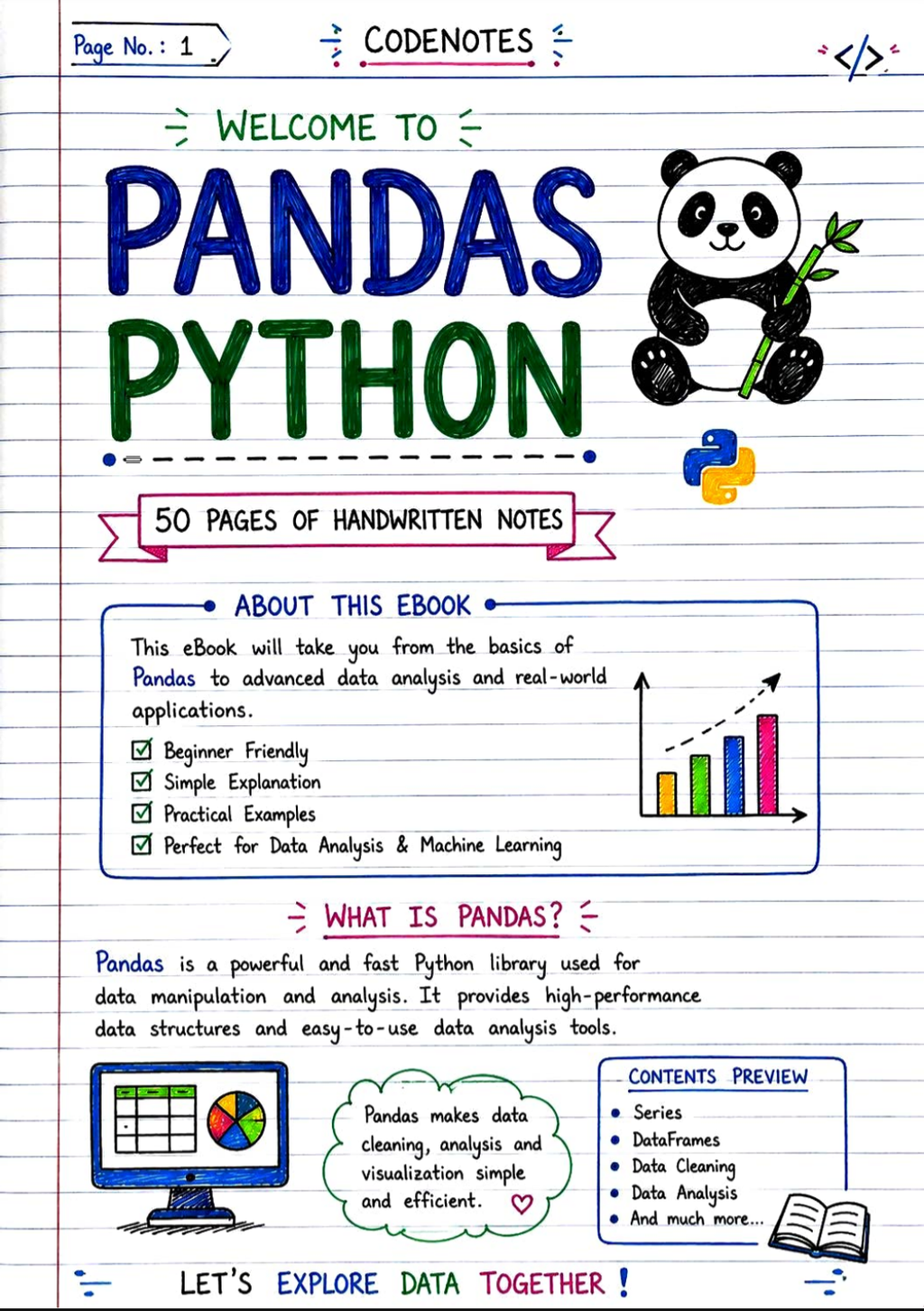PANDAS HANDWRITTEN NOTES