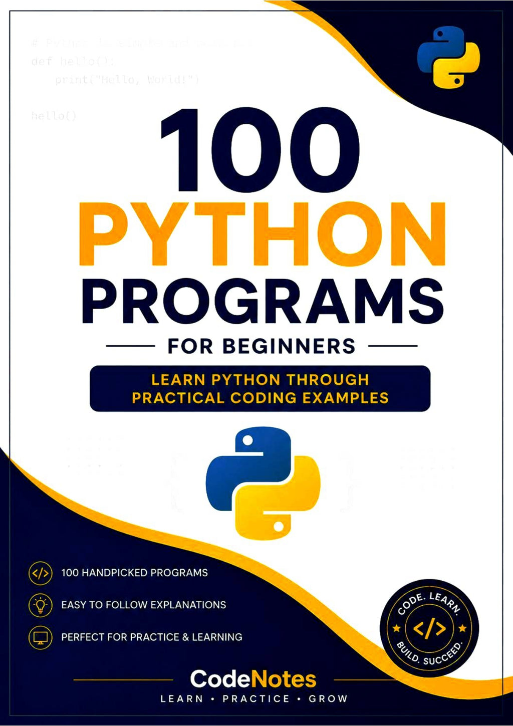 PYTHON 100 PROGRAMS