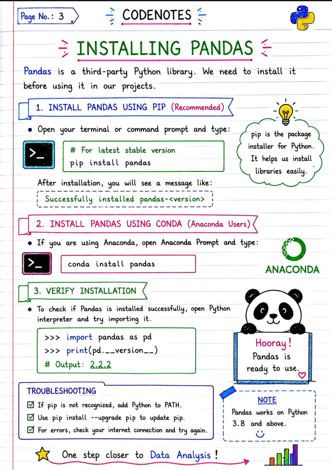 PANDAS HANDWRITTEN NOTES